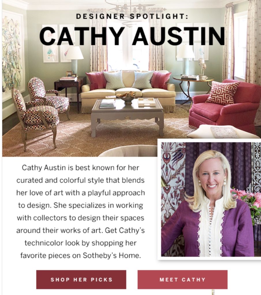 Sotheby S Home Designer Spotlight Cathy Austin Catherine